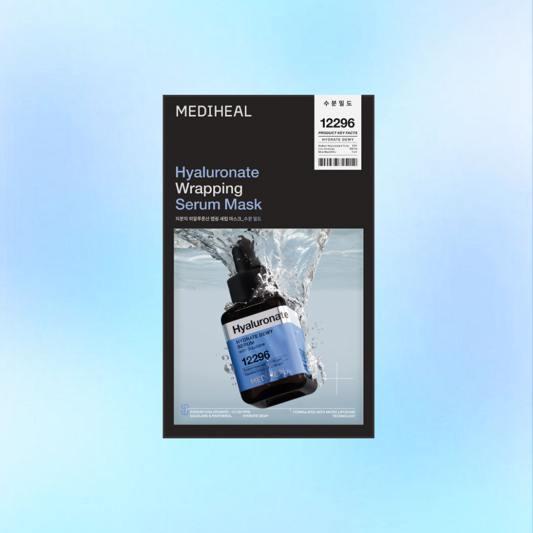 玻尿酸 MEDIHEAL HYALURONATE WRAPPING SERUM MASK HYDRATE DEWY 10PCS