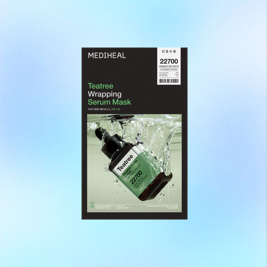茶树控油 MEDIHEAL TEATREE WRAPPING SERUM MASK CALMING HYDRA 10PCS