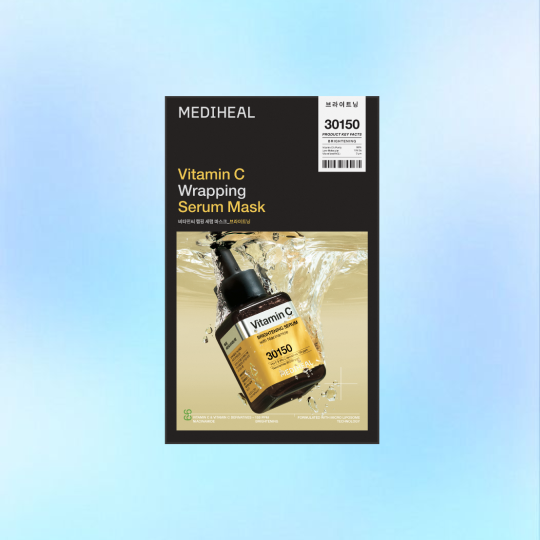 维他命C MEDIHEAL VITAMIN C WRAPPING SERUM MASK BRIGHTENING 10PCS